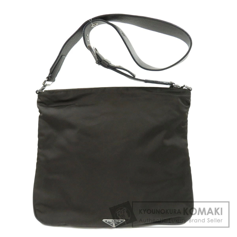 Prada Tessuto Crossbody bag leather Black